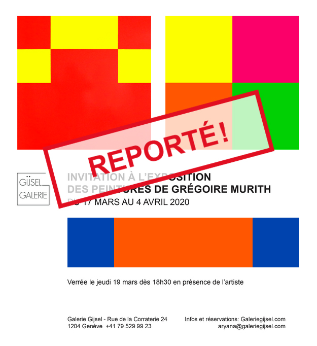 exposition de grégoire murith galerie gijsel Genève