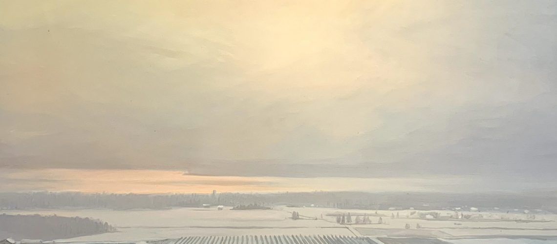 Claude Sauthier - paysage enneigé - Galerie Gijsel